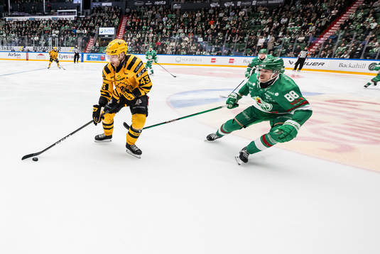 Skellefteås Filip Sandberg och Rögles Brandon Davidson