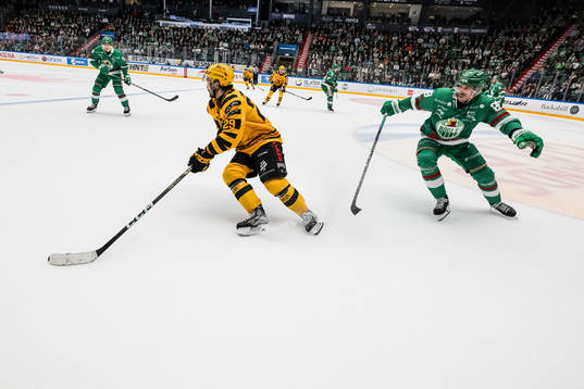 Skellefteås Dylan Sikura och Rögles Brandon Davidson