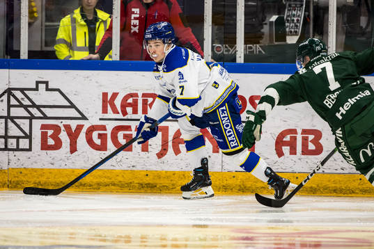 Leksands Marcus Karlberg och Färjestads Axel Bergkvist