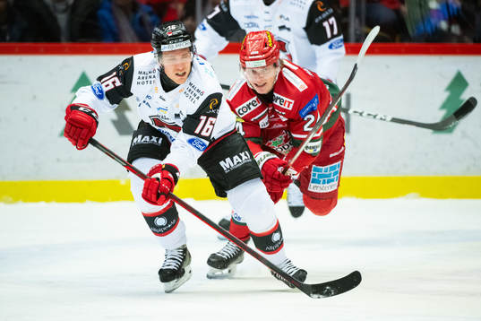 Malmö Redhawks Matias Lassen och MoDos Erik Walli