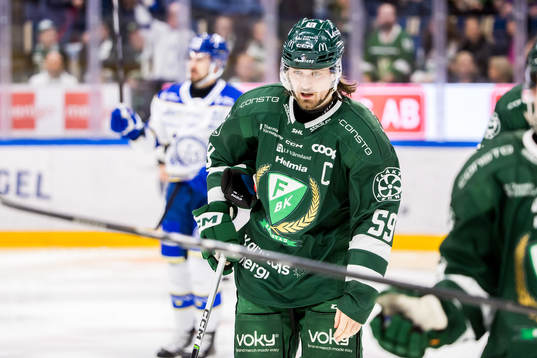 Färjestads Linus Johansson deppar
