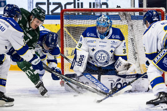 Färjestads Marcus Westfält och Leksands Alexander