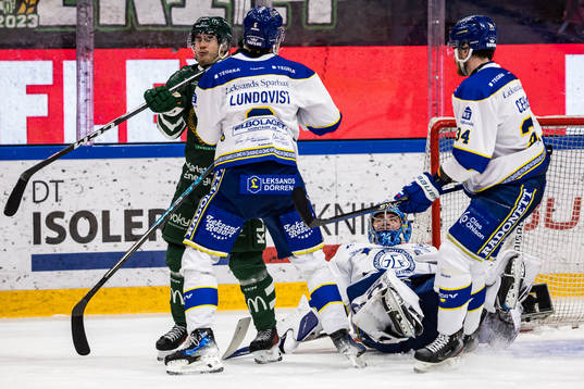 Färjestads Michael Lindqvist och Leksands Alexander