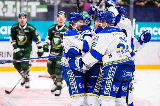 Leksands Justin Glenn Kloos jublar
