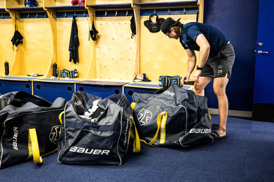 Leksands målvakt Filip Larsson