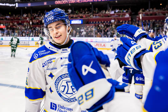 Leksands Felix Unger Sörum jublar