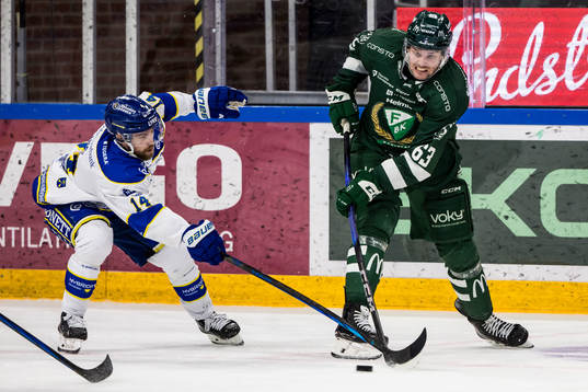 Leksands Oskar Lang och Färjestads Carl Dahlström