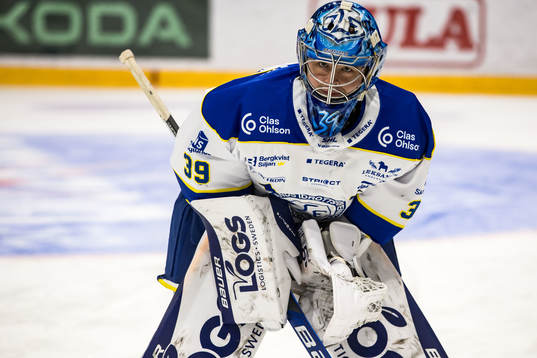 Leksands målvakt Filip Larsson