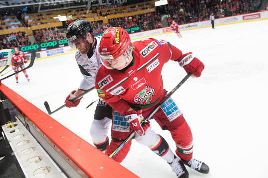 Malmö Redhawks Kim Rosdahl och MoDos Theodor Niederbach
