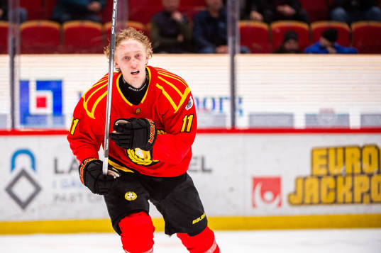 Brynäs Oliver Tärnström utan hjälm