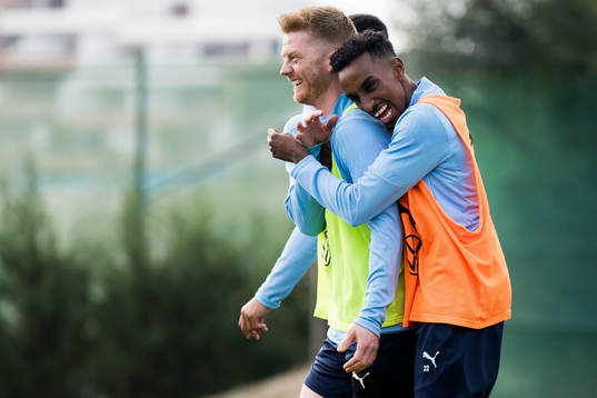Malmö FFs Anders Christiansen och Taha Ali