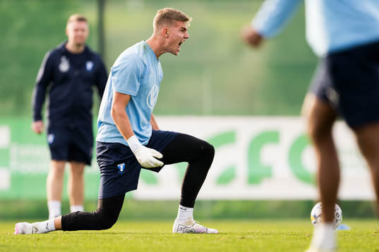 Malmö FFs målvakt Mathias Nilsson