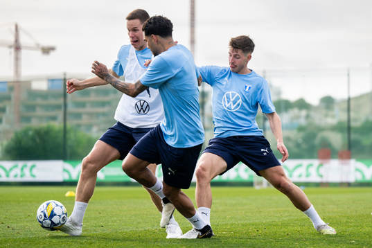 Niklas Moisander, Sergio Pena och Lasse Berg Johnsen