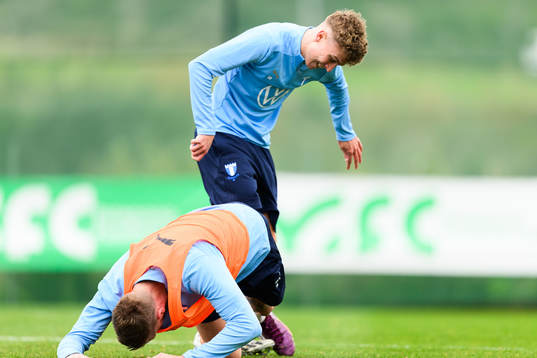 Malmö FFs Pontus Jansson och Hugo Bolin