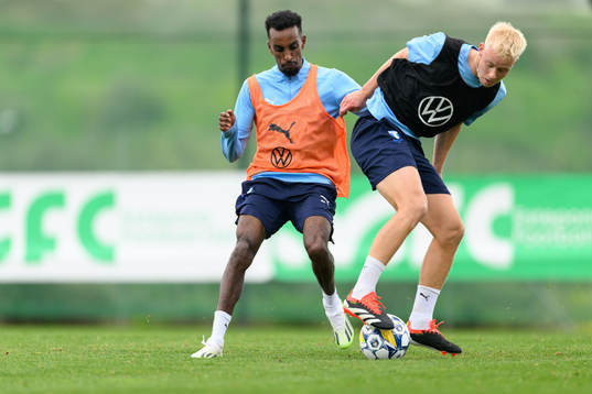 Malmö FFs Taha Ali och Otto Rosengren