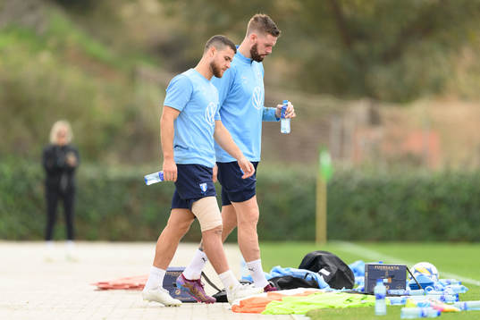 Malmö FFs Gabriel Busanello och Pontus Jansson