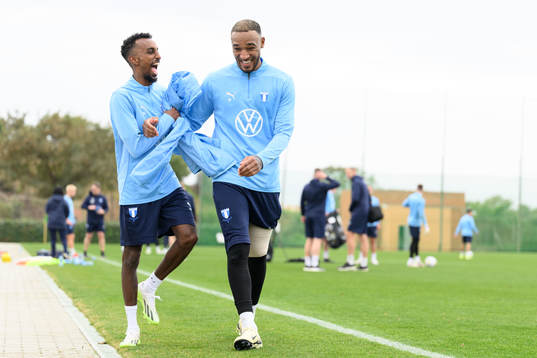 Malmö FFs Taha Ali och Derek Cornelius