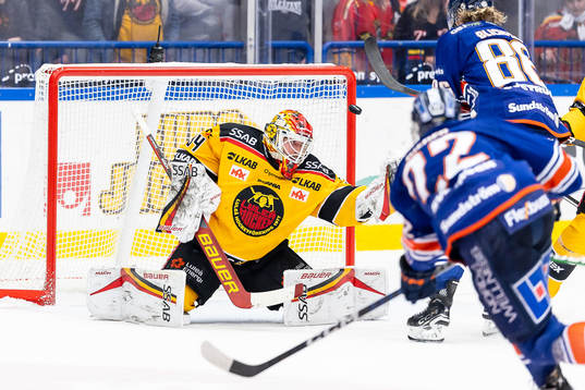 Luleås målvakt Joel Lassinantti när Växjös Tobias