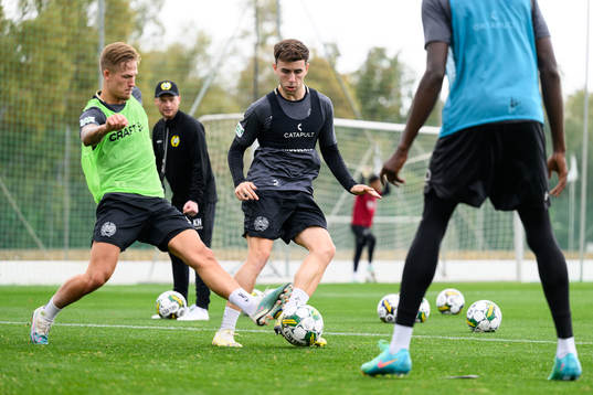 Hammarbys Fredrik Hammar och Marc Llinares Barragan