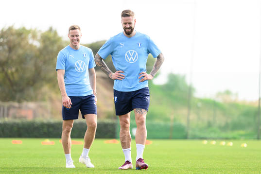 Malmö FFs Niklas Moisander och Pontus Jansson