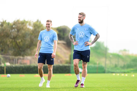 Malmö FFs Niklas Moisander och Pontus Jansson