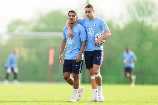Malmö FFs Zakaria Loukili och Elison Makolli