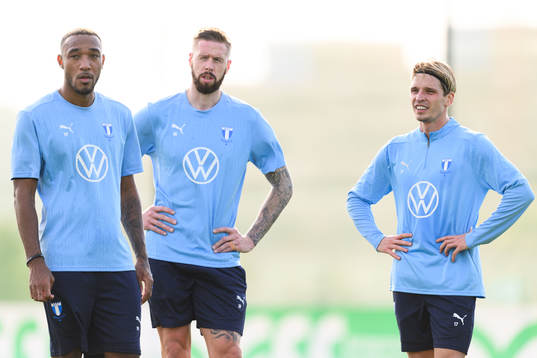 Malmö FFs Derek Cornelius, Pontus Jansson och Jens Stryger