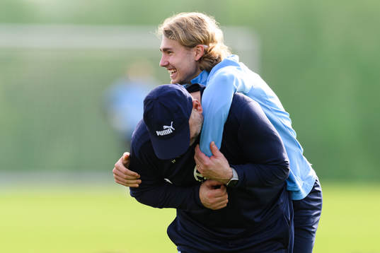 Malmö FFs målvaktstränare Jonnie Fedel och Sebastian