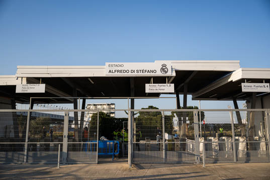 An entrance at Alfredo di Stefano Stadium