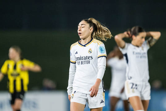 Olga of Real Madrid looks dejected
