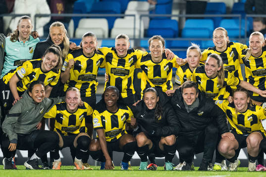 Players of Häcken celebrate
