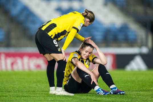 Filippa Curmark and Anna Csiki of Häcken