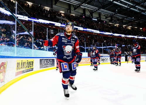 Linköpings Linus Hultström jublar