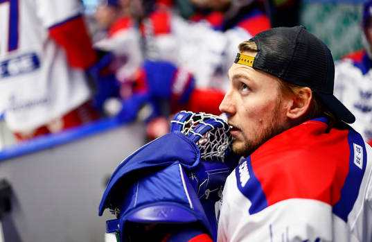 Oskarshamns målvakt Emil Kruse