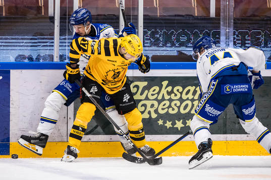 Leksands Patrik Norén och Skellefteås Pär Lindholm