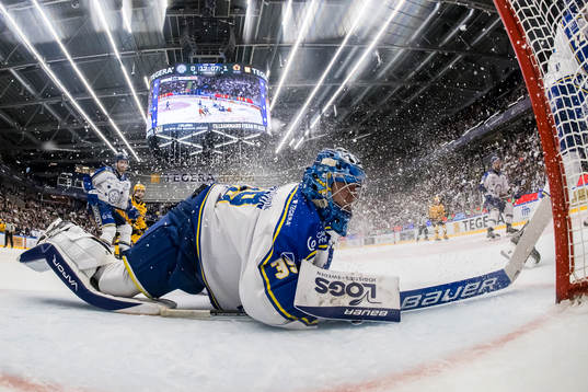 Leksands målvakt Filip Larsson