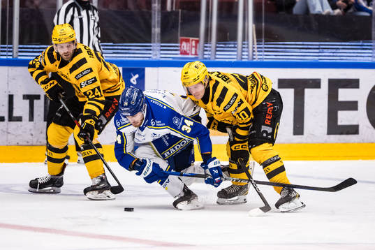 Skellefteås Oscar Lindberg och Leksands Peter Cehlarik och