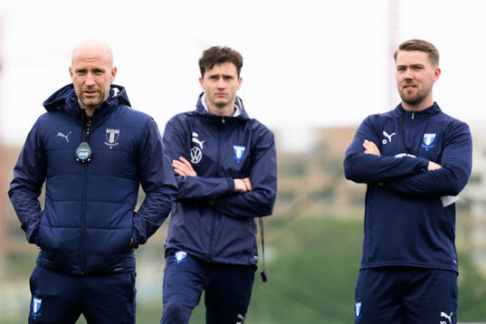 Malmö FFs tränare Henrik Rydström, assisterande tränare