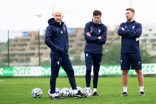 Malmö FFs tränare Henrik Rydström, assisterande tränare