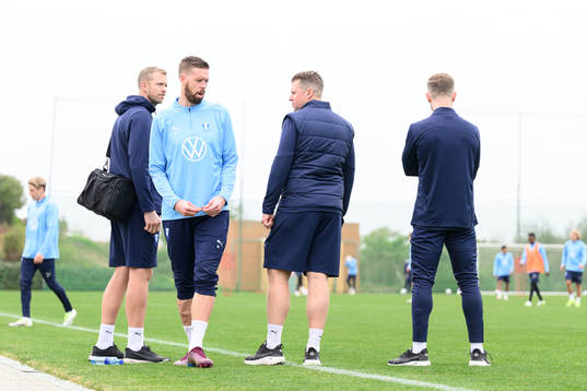 Malmö FFs fysioterapeut Alexander Nilsson, Pontus Jansson