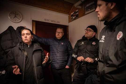 Thea Andersson, ordförande Anders Juhlin, herr tränare