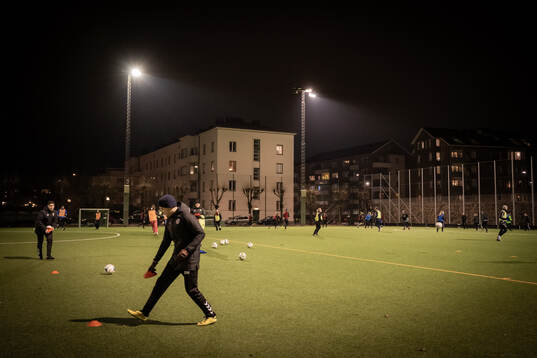 Träning med FC Möllan
