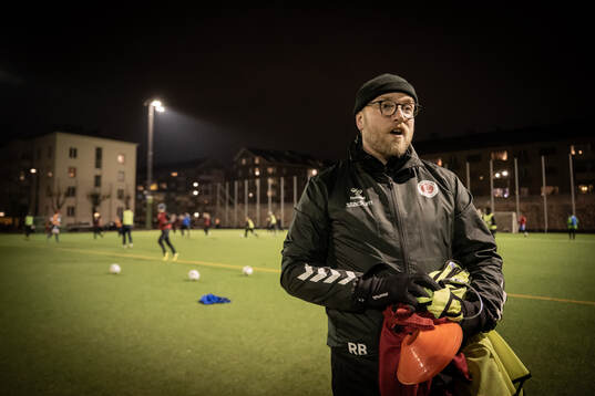 Herr tränare Robin Bergman