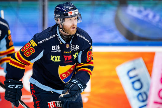 Djurgårdens Linus Klasen jublar