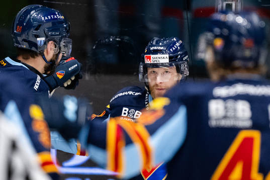 Djurgårdens Linus Klasen jublar
