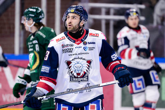 Linköpings Anthony Greco deppar