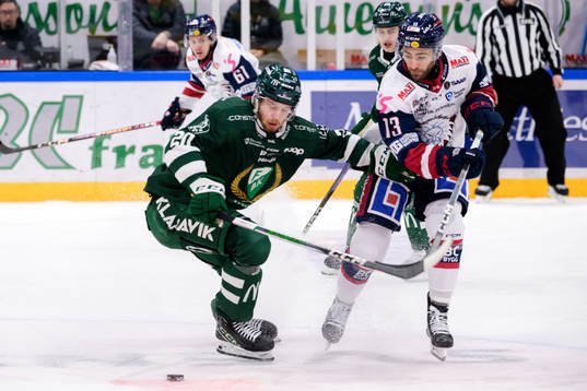 Färjestads Marcus Westfält och Linköpings Anthony Greco