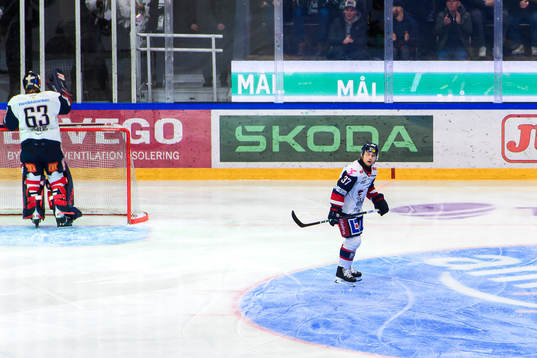 Linköpings målvakt Marcus Högberg och Jesper Pettersson