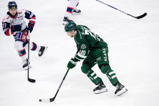 Linköpings Jesper Pettersson och Färjestads Marcus