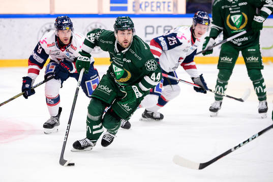 Linköpings Patrick Russell och Färjestads Jonathan